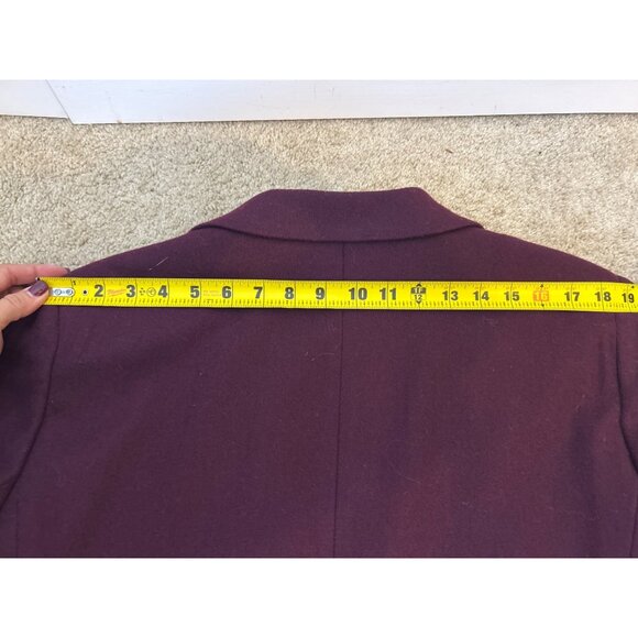 Worthington Women's Size 16 Burgundy Blazer 100% Wool Office Career - Picture 15 of 16